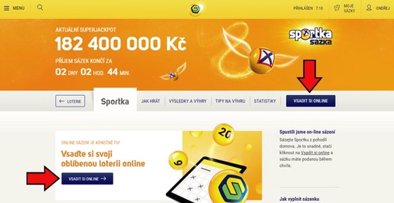 Sazka online