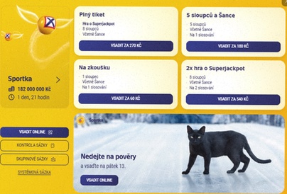 Sportka online registrace alternativa